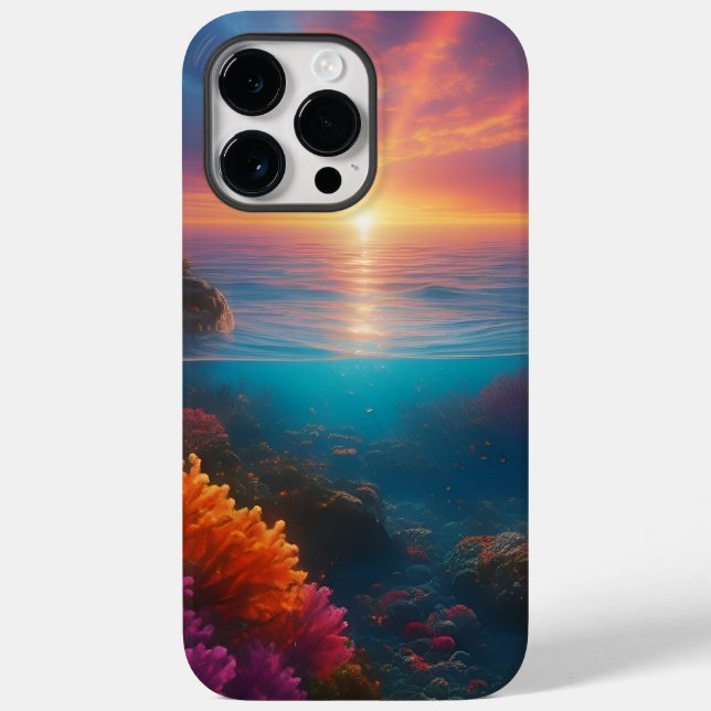 Underwater Sunset Tropical 1 Case-Mate iPhone Case (Back)