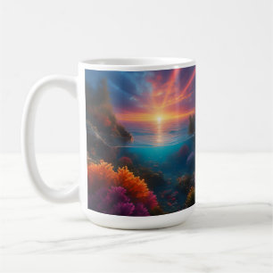 Underwater Sunset Tropical 1 Coffee Mug