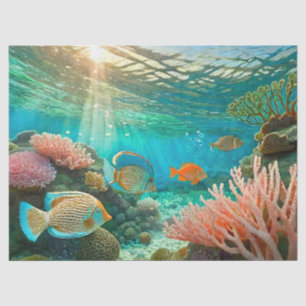 Underwater Sunshine & Tangs, Design 4 Tissue Paper