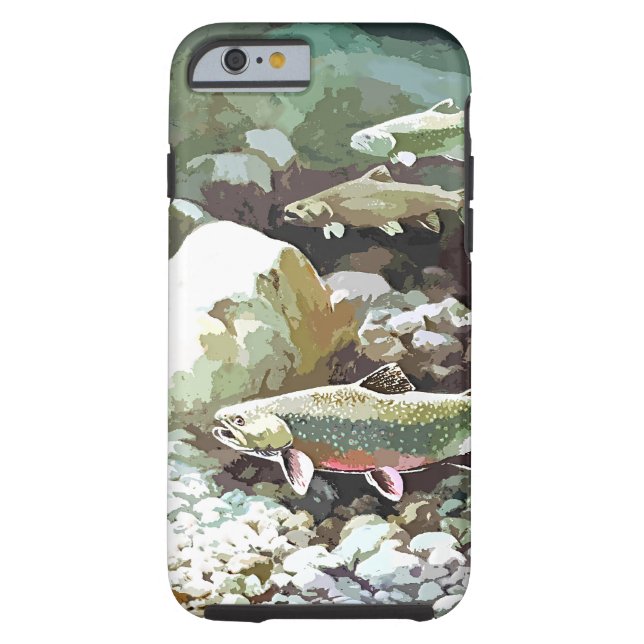 Underwater trout fishing scene Case-Mate iPhone case (Back)