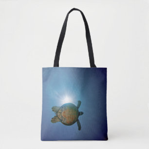 Underwater Turtle Andaman Sea, Thailand Tote Bag