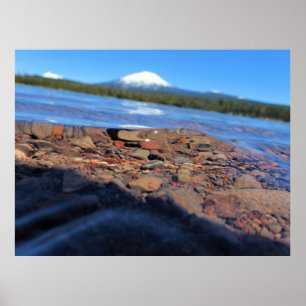 Underwater View of Little Lava Lake, Oregon Poster