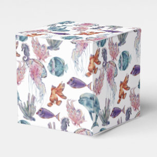 Underwater Watercolor Composition Series Design 2 Favor Box