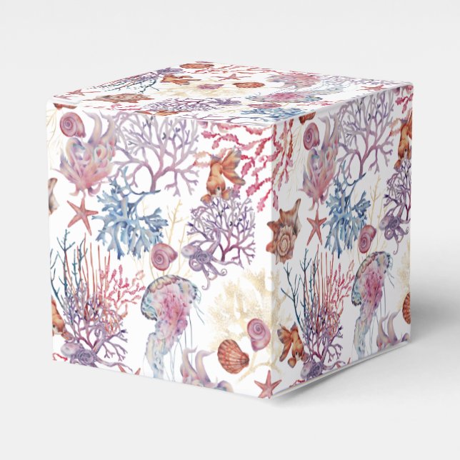 Underwater Watercolor Composition Series Design 3 Favor Box (Front Side)