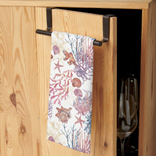 Underwater Watercolor Composition Series Design 3 Kitchen Towel