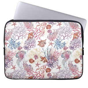 Underwater Watercolor Composition Series Design 3 Laptop Sleeve