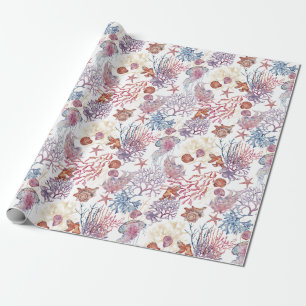 Underwater Watercolor Composition Series Design 3  Wrapping Paper