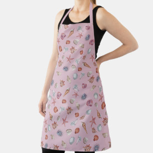 Underwater Watercolor Composition Series Design 4 Apron