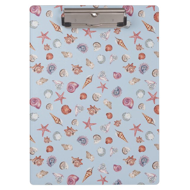 Underwater Watercolor Composition Series Design 4 Clipboard (Front)