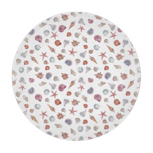Underwater Watercolor Composition Series Design 4 Cutting Board