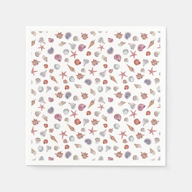 Underwater Watercolor Composition Series Design 4  Napkin (Front)