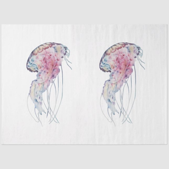 Underwater Watercolor Series Design 20 Tissue Paper (Front)