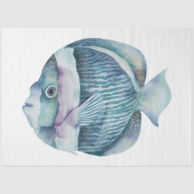 Underwater Watercolor Series Design 27 Tissue Paper (Front)