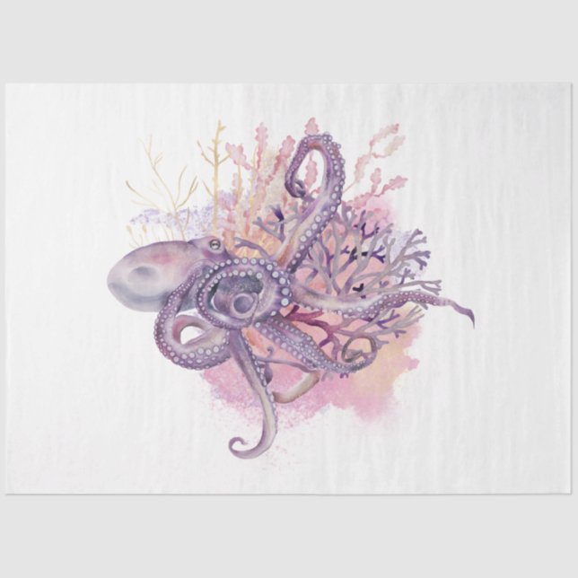 Underwater Watercolor Series Design 8 Tissue Paper (Front)
