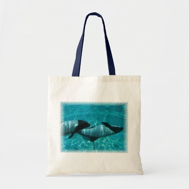 Underwater Whales Tote Bag (Front)