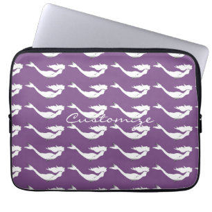 Underwater White Mermaid Swimming Thunder_Cove  Laptop Sleeve