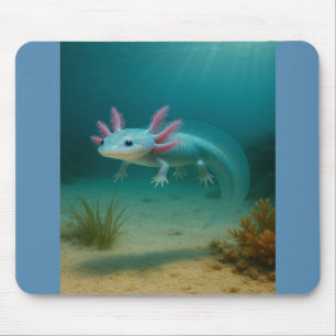 Underwater Wonder: The Axolotl Mouse Pad