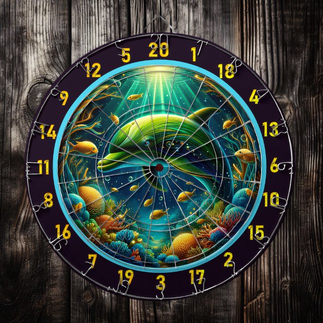 Underwater Wonders Dolphin Dartboard Delight (Creator Uploaded)