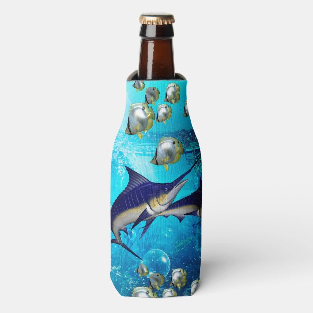 Underwater world bottle cooler (Bottle Front)
