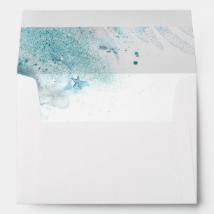 Underwater World Ocean Glitters Envelope