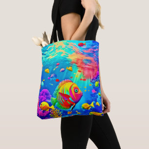 Underwater World of Colour Tote Bag