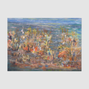 Underwater World Tropical Fish Aquarium Painting Tissue Paper