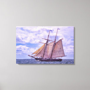 Underway On Amistad Canvas Print