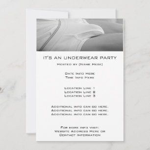 Underwear Party Invitations