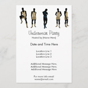 Underwear Party Invitations