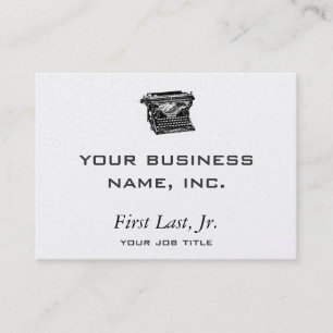 Underwood Typewriter Writer Business Card