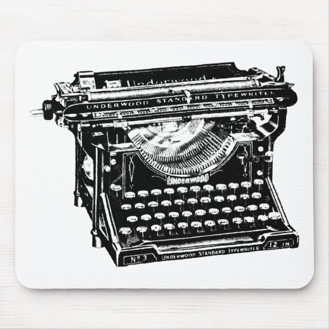 Underwood Typewriter Writer Mouse Pad (Front)