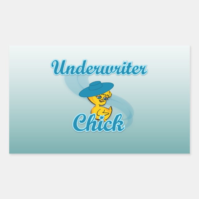 Underwriter Chick #3.png Sticker (Front)
