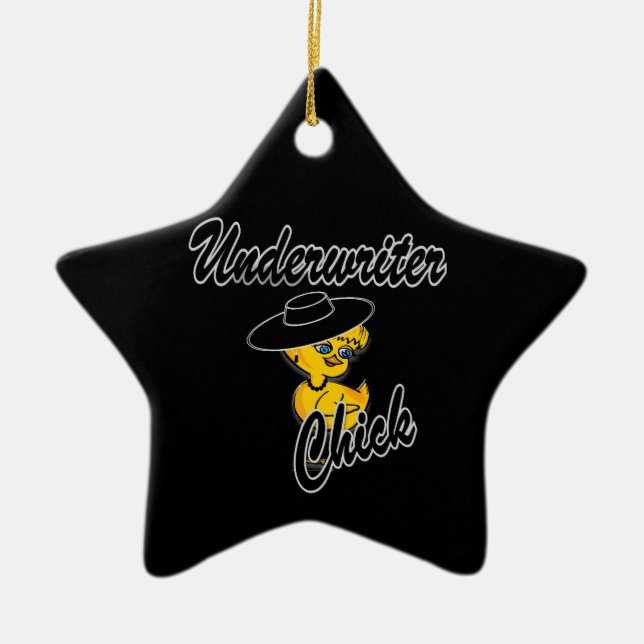 Underwriter Chick #4 Ceramic Ornament (Front)