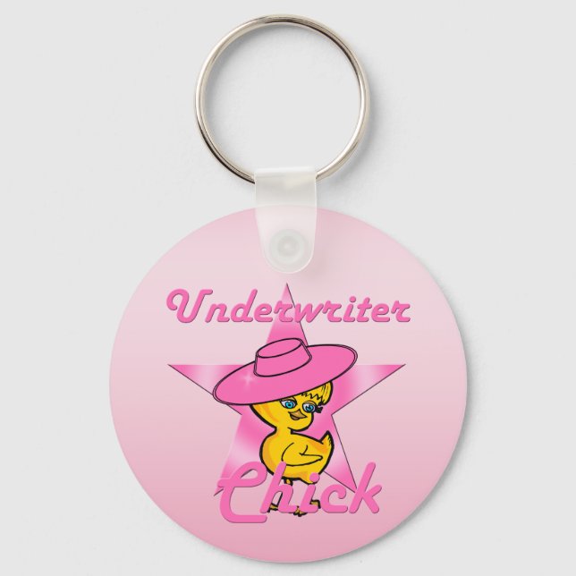 Underwriter Chick #8 Keychain (Front)