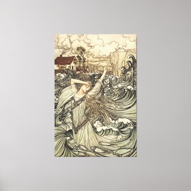 Undine by Arthur Rackham Canvas Print (Front)