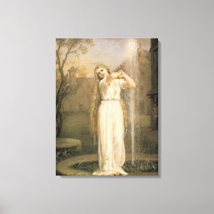 Undine (by John William Waterhouse) Canvas Print