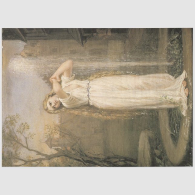 Undine (by John William Waterhouse) Tissue Paper (Front)