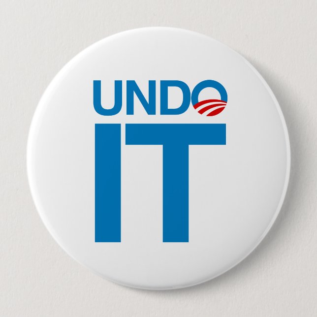 UNDO IT 4 INCH ROUND BUTTON (Front)