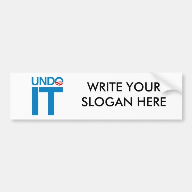 UNDO IT BUMPER STICKER (Front)