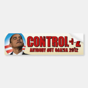 Undo Obama 2012 - Control + Z Bumper Sticker