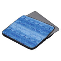 Undulating Blue Ogee Pattern