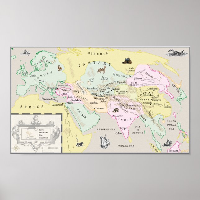 Une affiche de la carte Silk and Song (Devant)