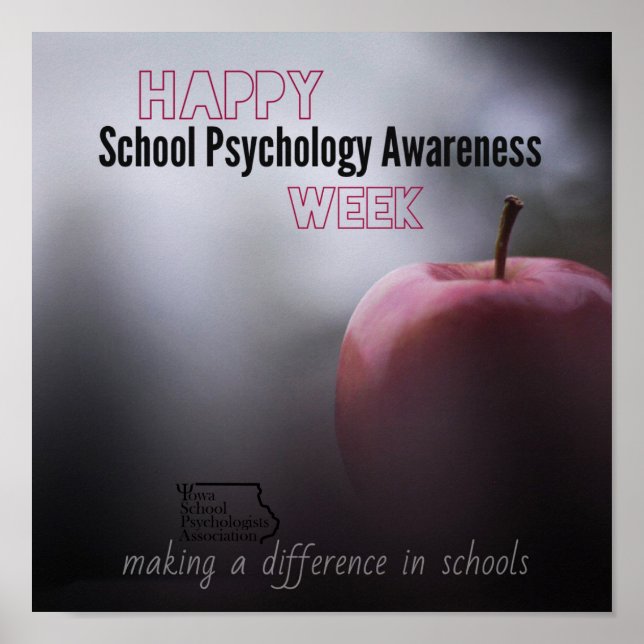 Une affiche de la semaine de psychologie de l'écol (Devant)