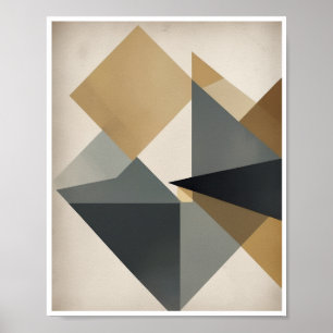 Une affiche murale d'art Abstrait lumière et ombre