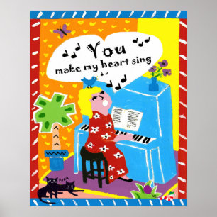 Une affiche pour faire chanter son coeur