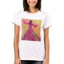 Une Africaine Dansant Le T-shirt Femme