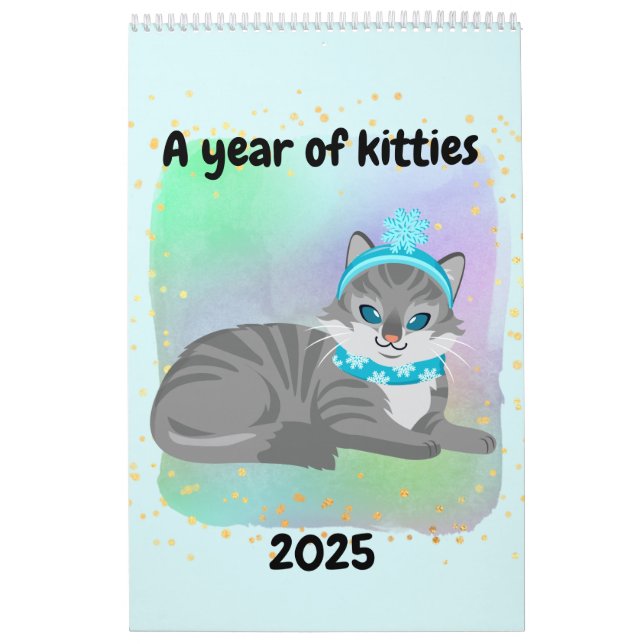 Une année de calendrier pour enfants Kitties (Protection)
