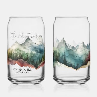 Une aquarelle personnalisée bière de montagne peut