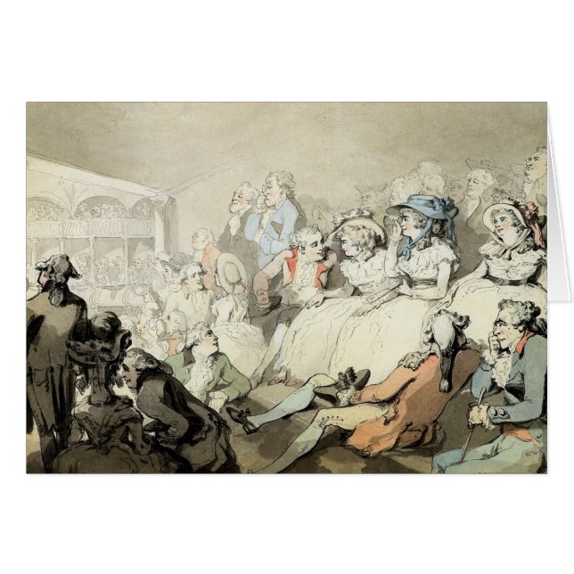 Une assistance observant un jeu, c.1785 (a à (Devant horizontal)