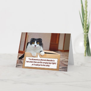 Une autre dimension Carte de remerciements pliée